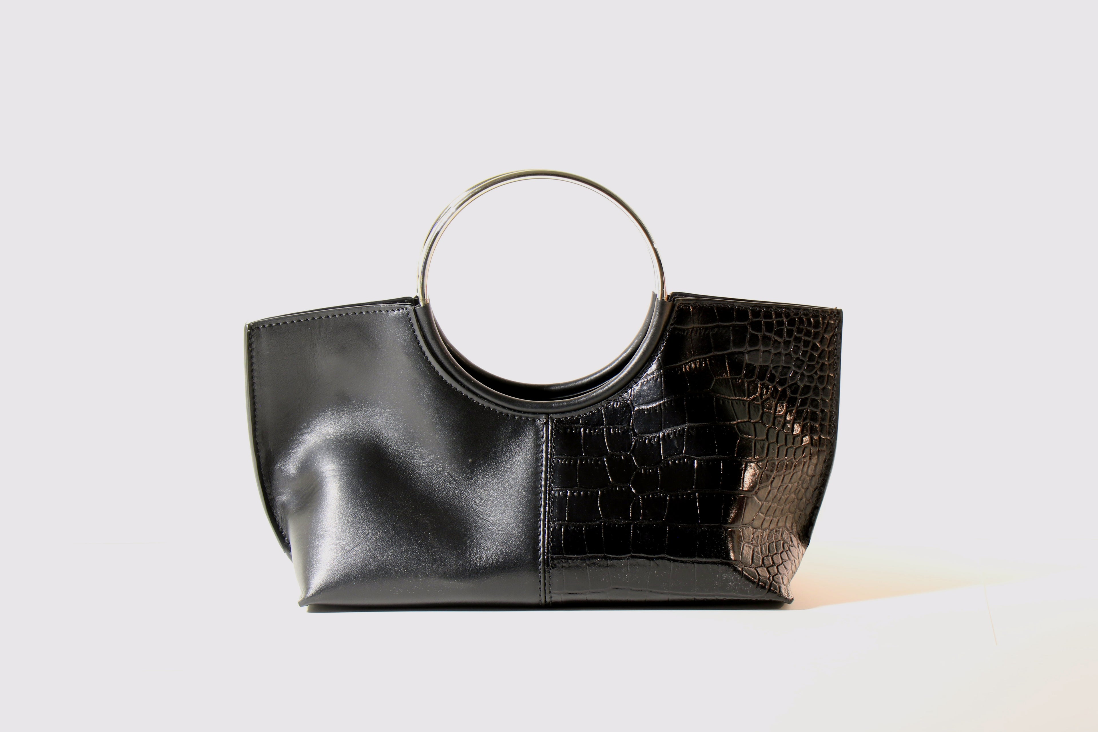 Borsa le Cercle nera/argento