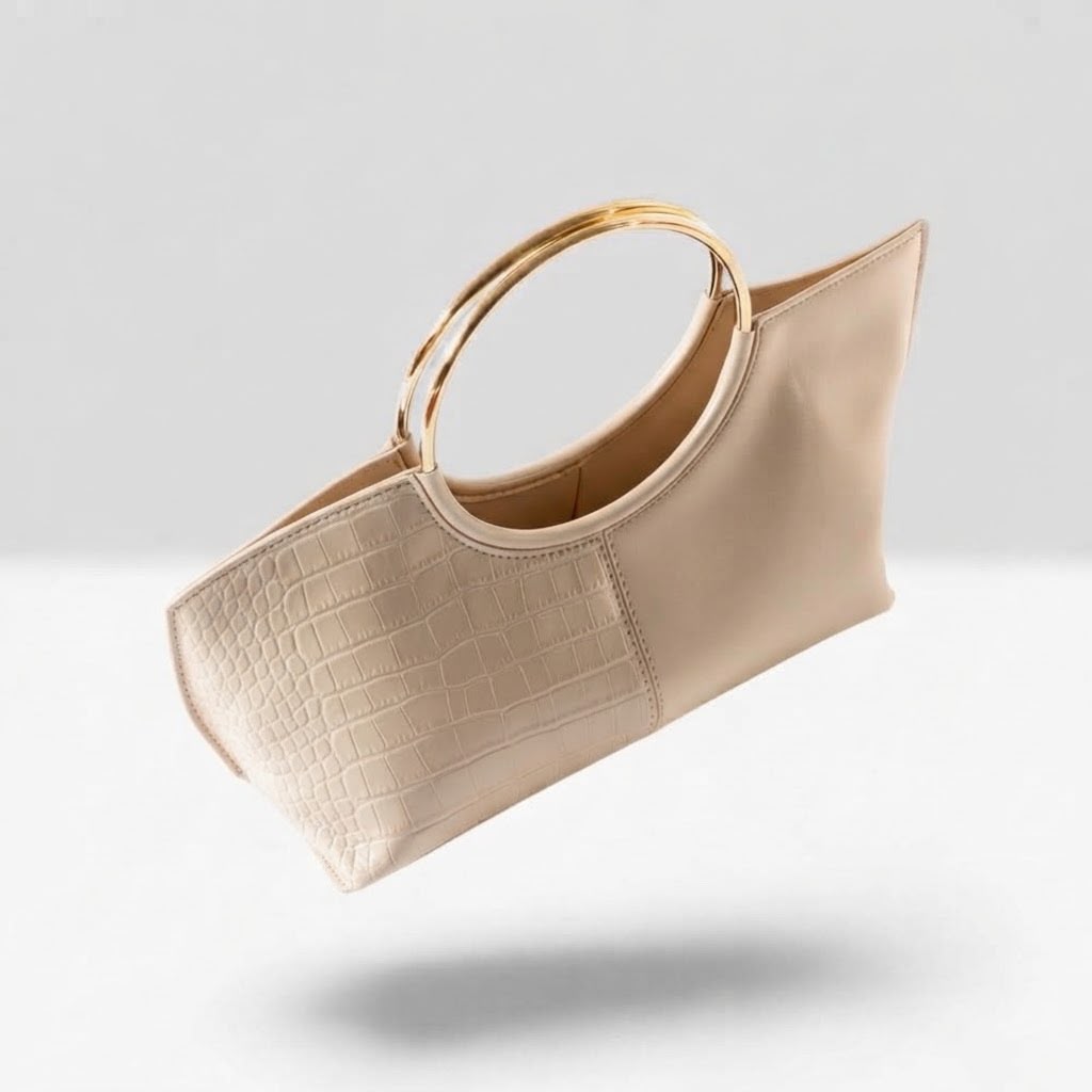 Borsa le Cerlcle beige/oro