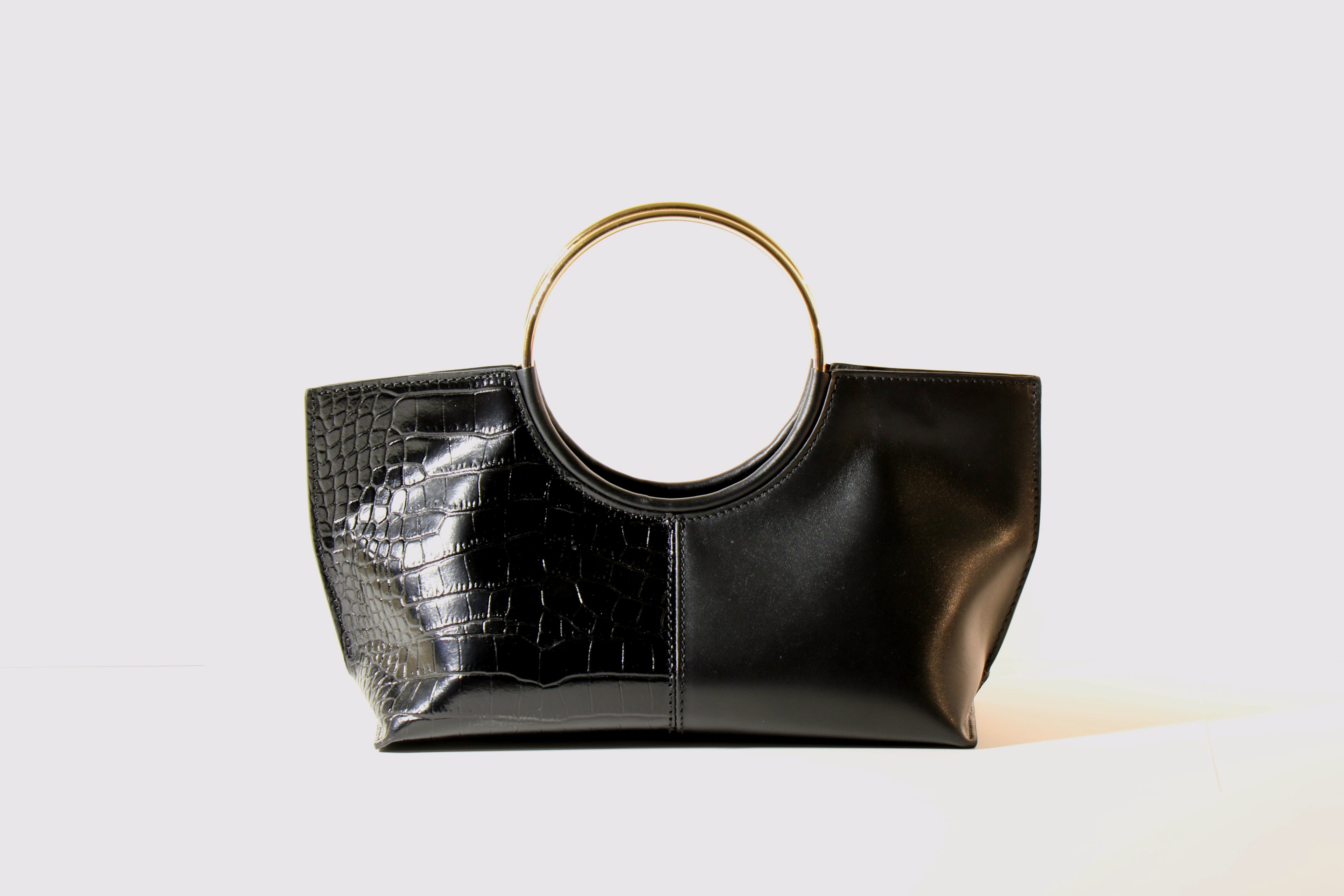 Borsa le Cercle nera/oro