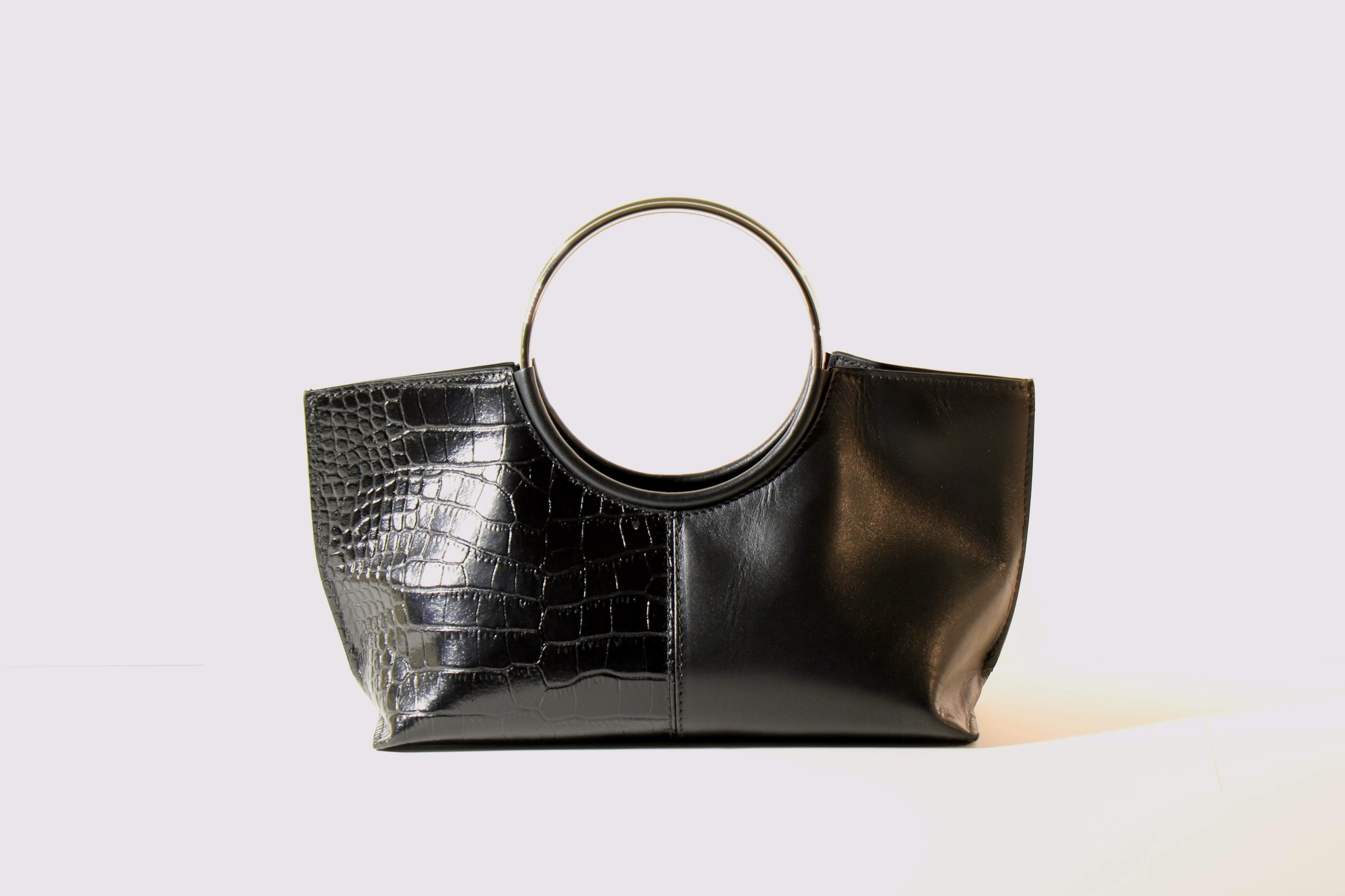 Borsa le Cercle nera/argento