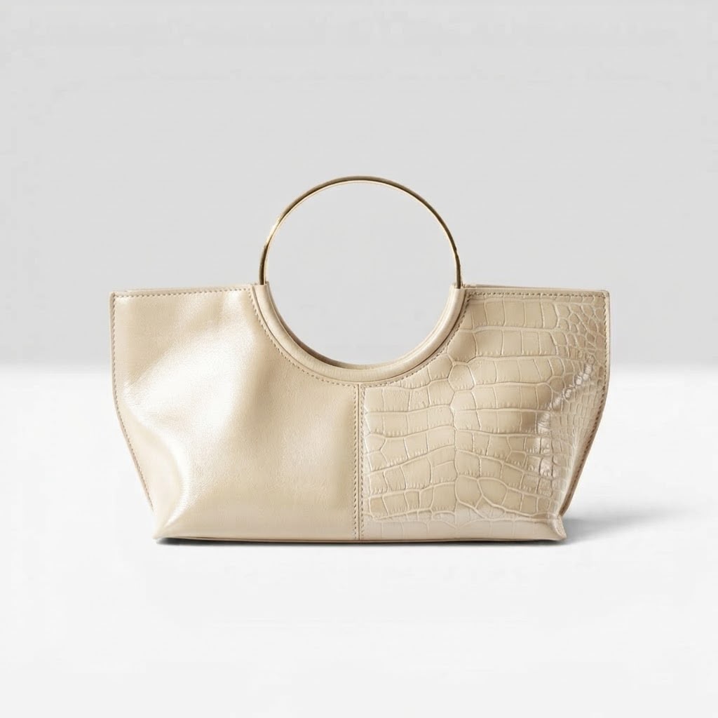 Borsa le Cerlcle beige/oro