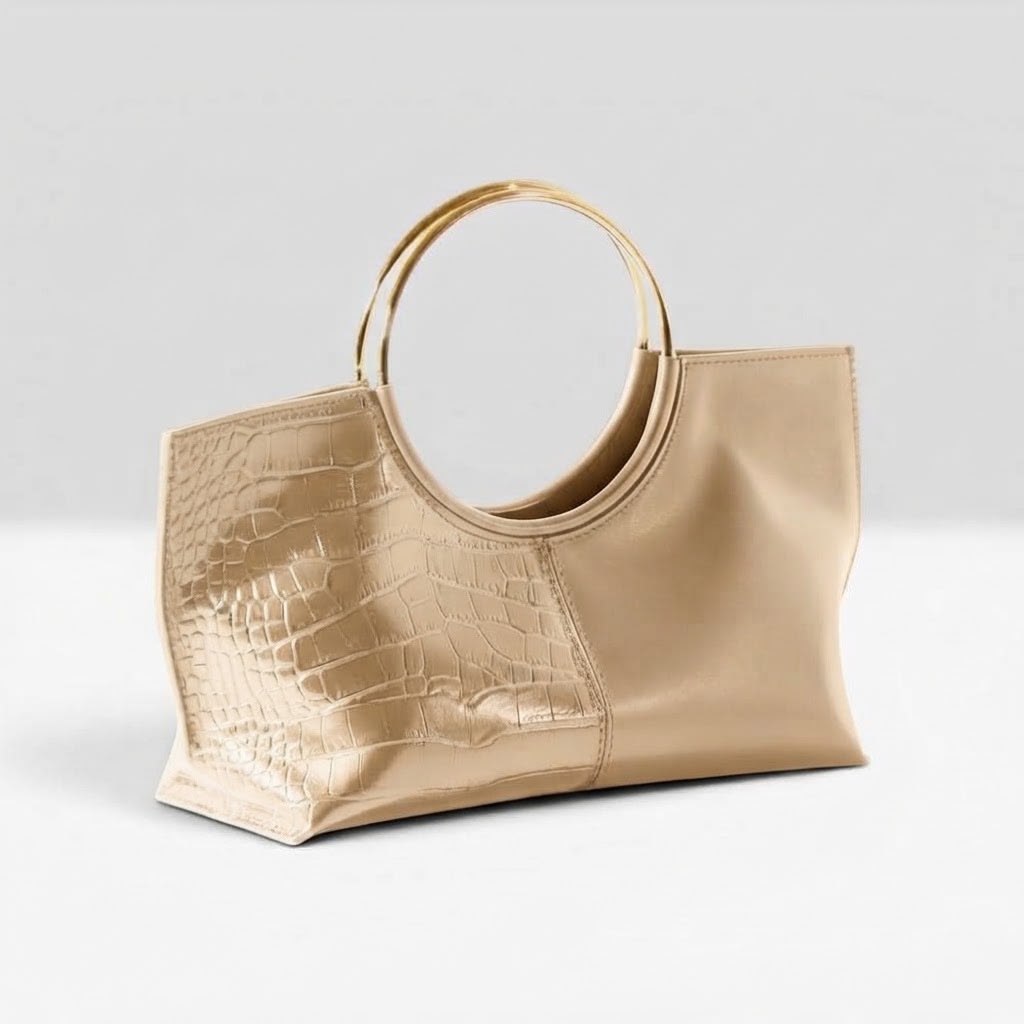 Borsa le Cerlcle beige/oro