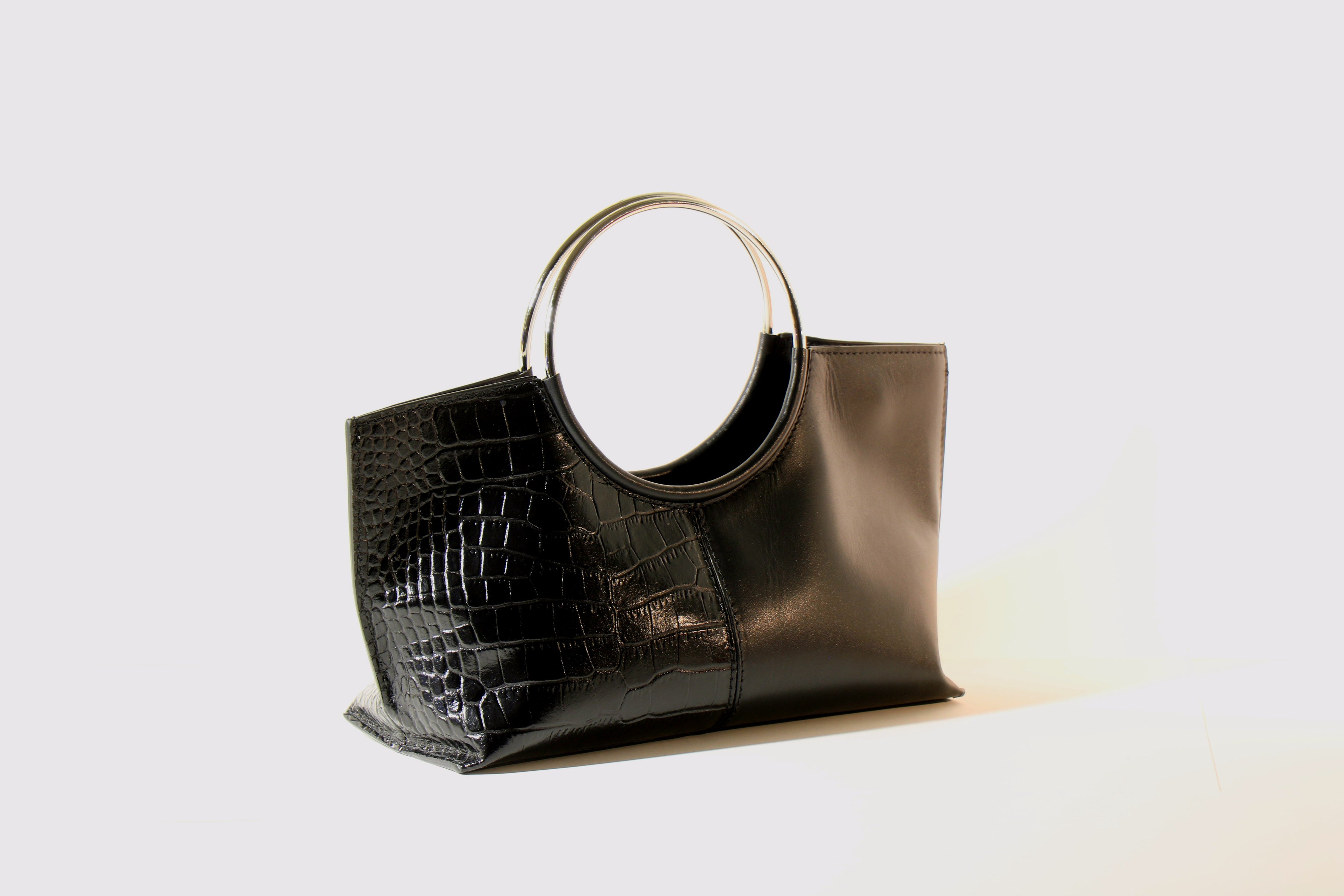 Borsa le Cercle nera/argento