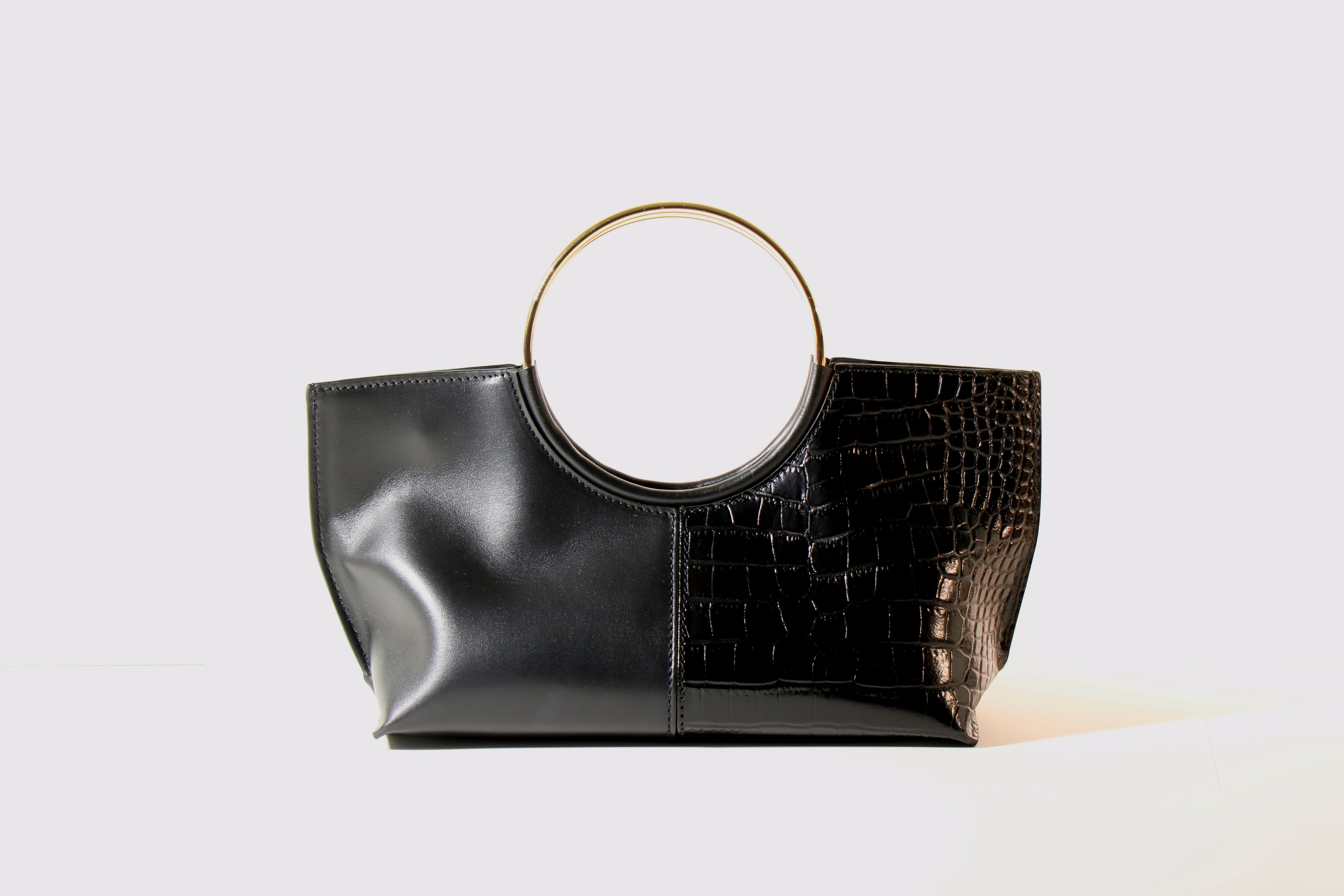 Borsa le Cercle nera/oro