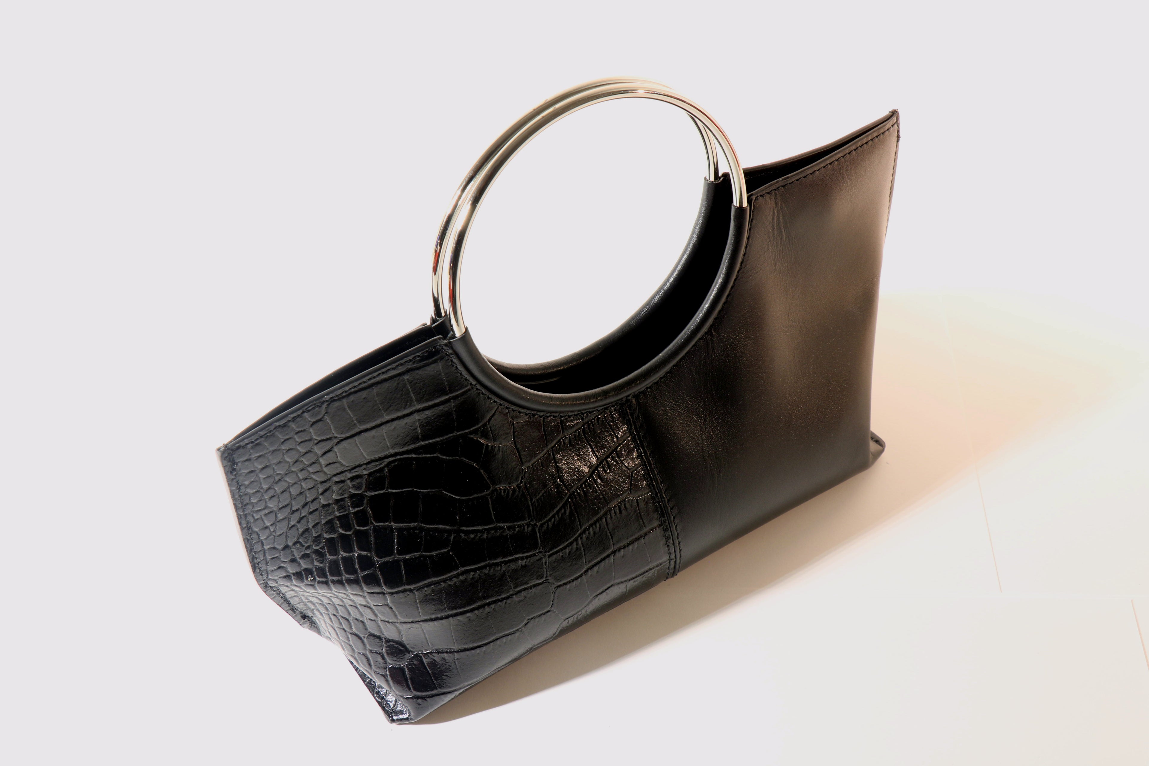 Borsa le Cercle nera/argento