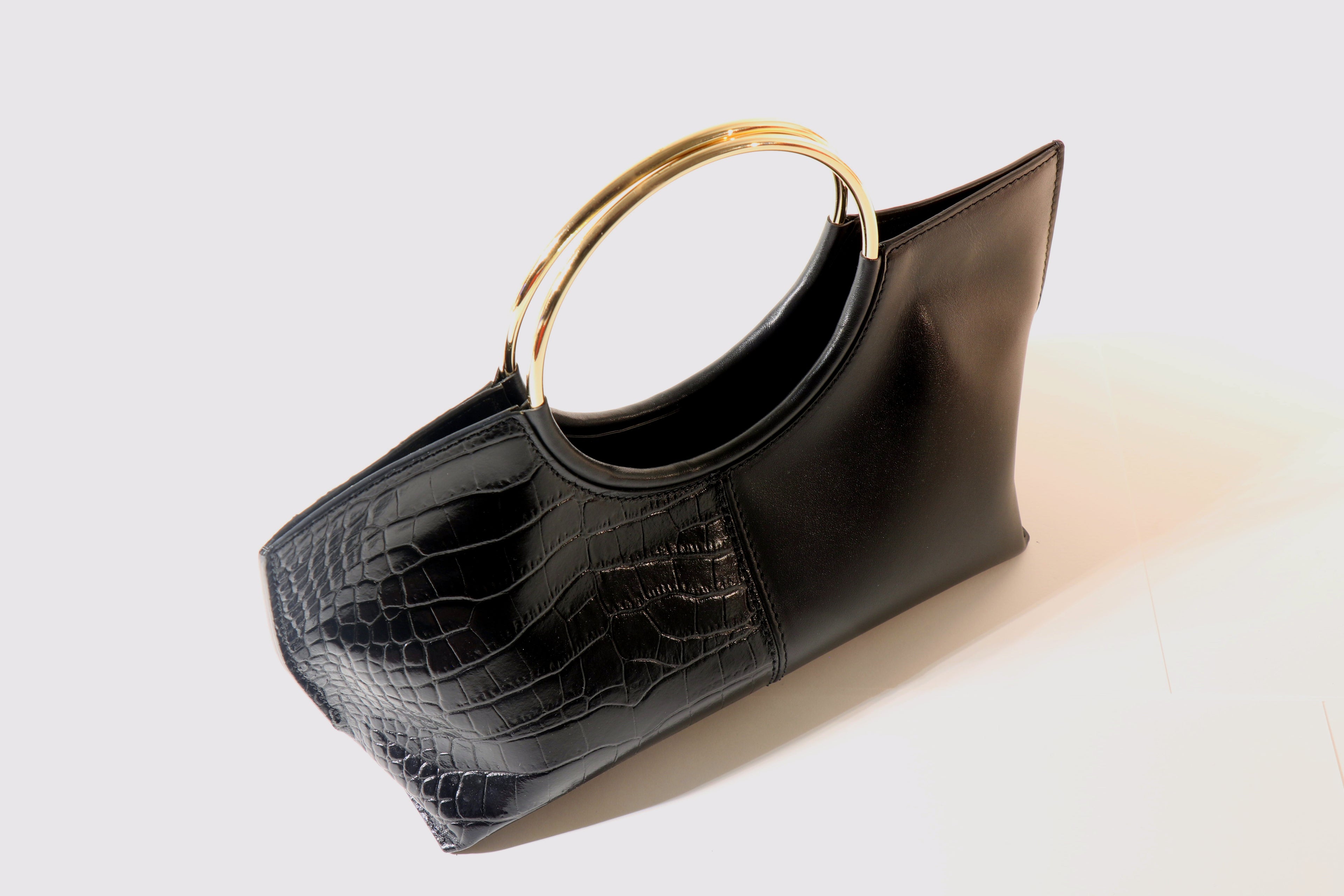 Borsa le Cercle nera/oro